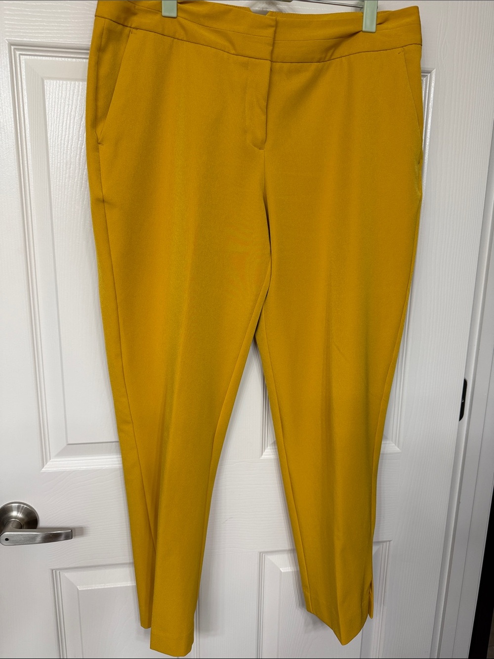Mustard Yellow Women's Tailored Ponte Pants